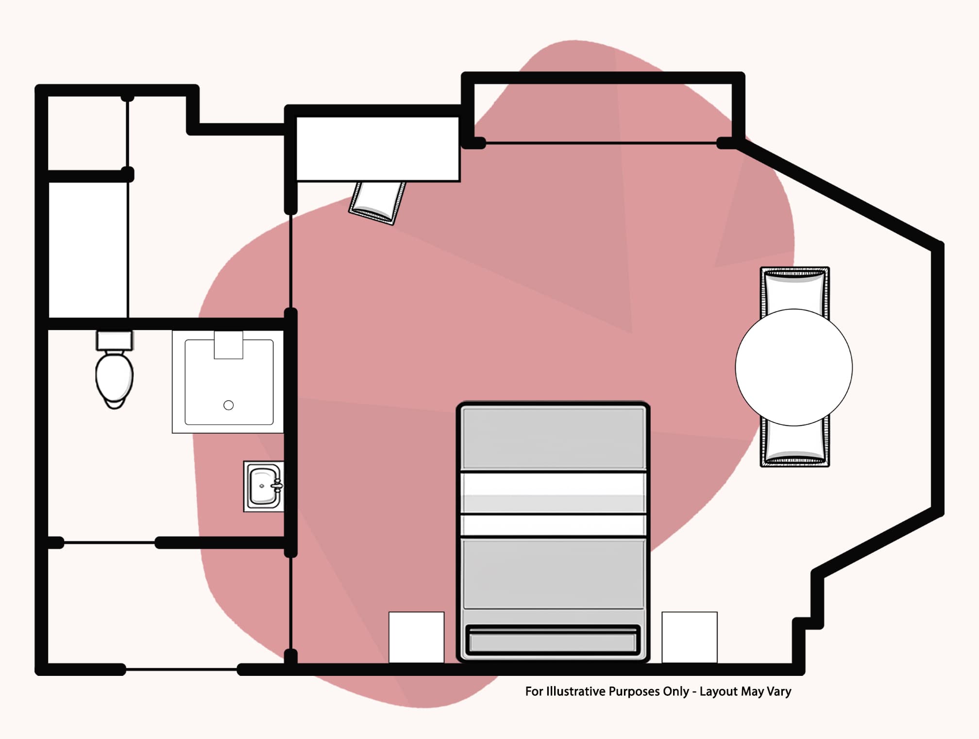 Graphic Floor Plan - Earl's Court Studio