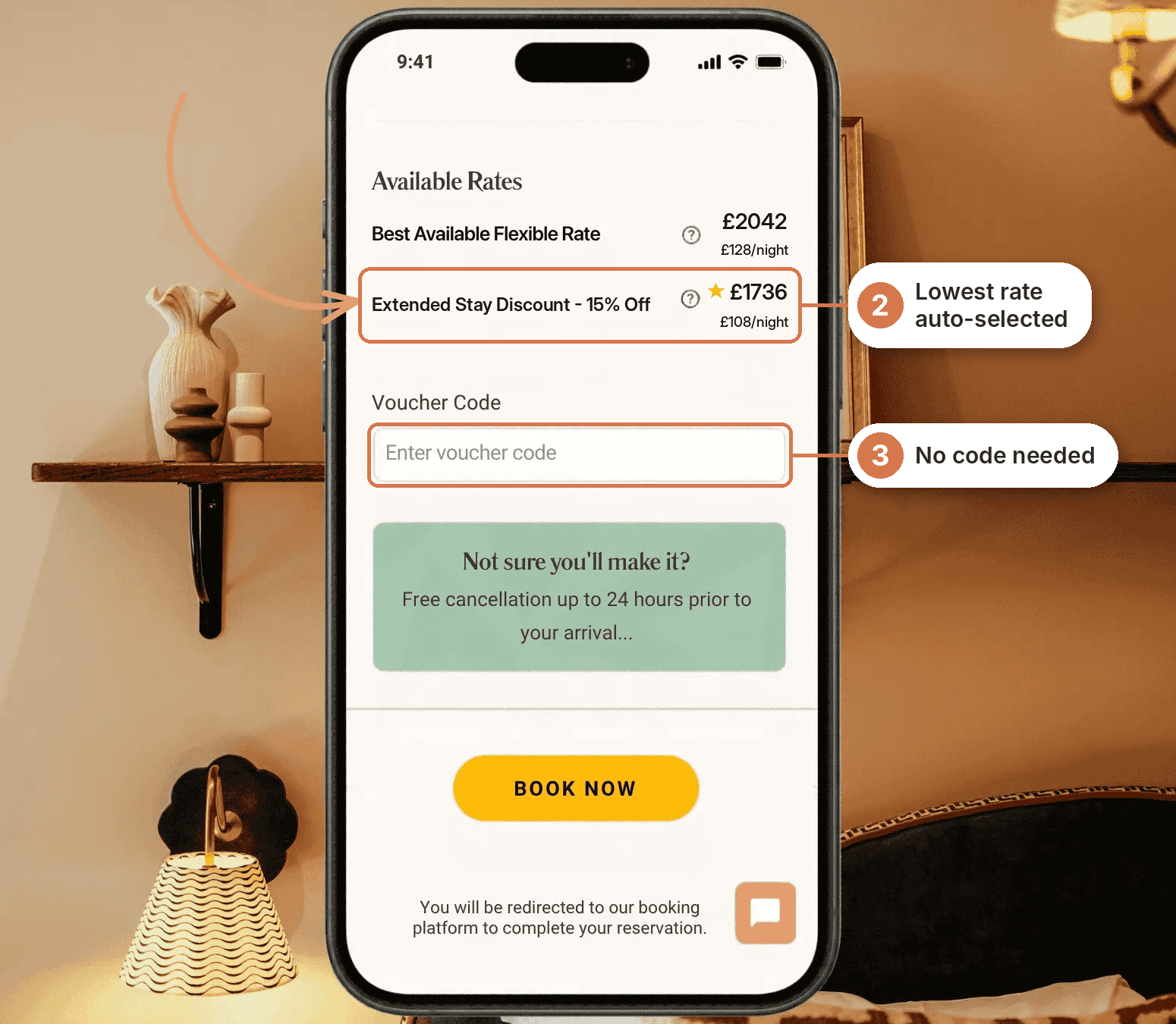 Extended Stay discounts for serviced apartments