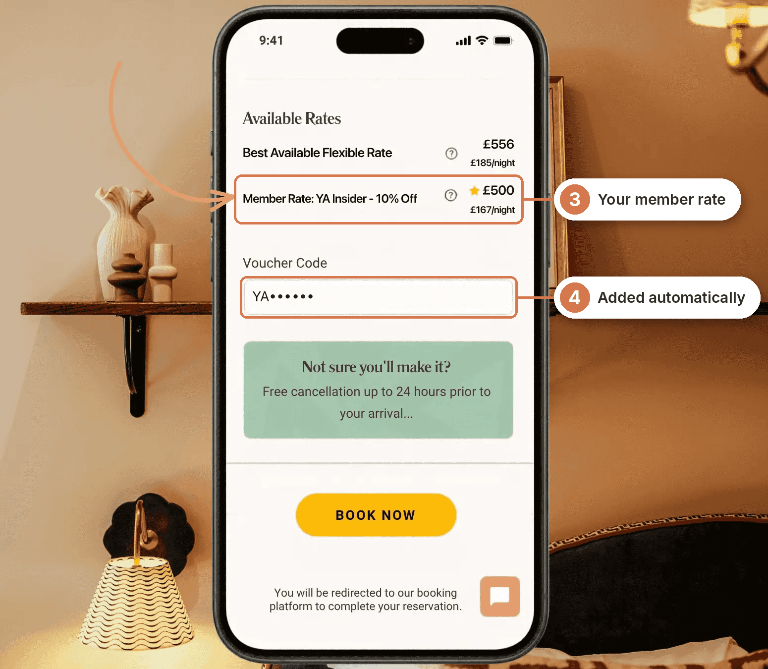 members discounts serviced apartments