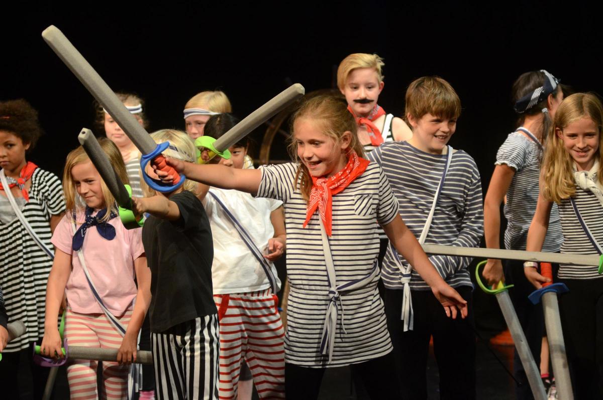 Kids in a play