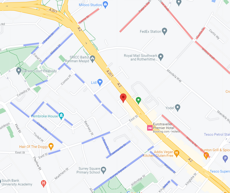 Parking Map for Clifton Village - Febraury 2021